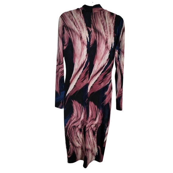 Fashion‎ Nova Womens Long Sleeve Bodycon Dress With Abstract Print Large Sexy - Picture 2 of 4
